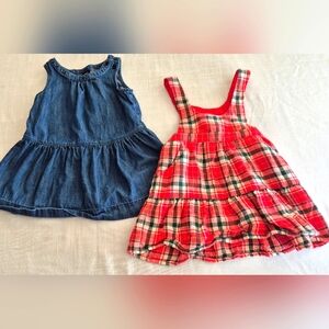 2 GAP and Cat & Jack Toddler dresses size 2T